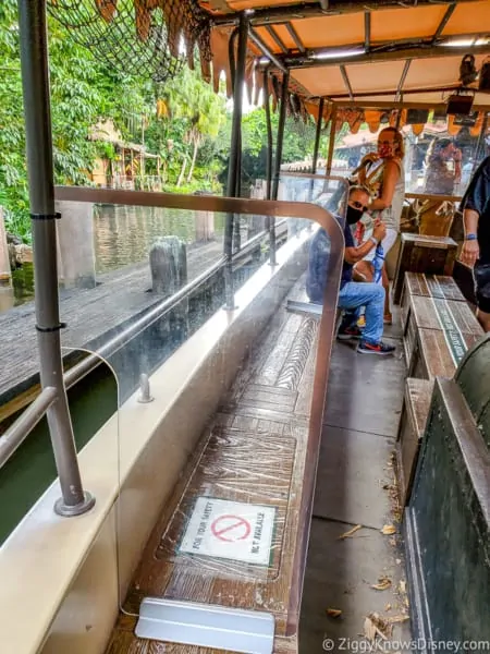 Jungle Cruise plexiglass barriers Magic Kingdom reopening
