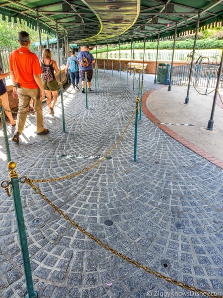 Haunted Mansion queue outside Magic Kingdom reopening