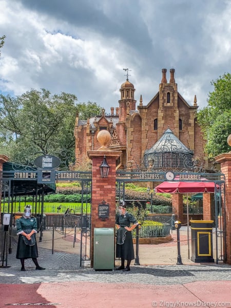 Haunted Mansion entrance outside Magic Kingdom reopening