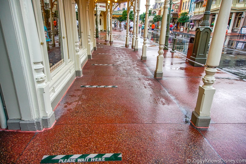 queue outside shops on Main Street U.S.A Magic Kingdom