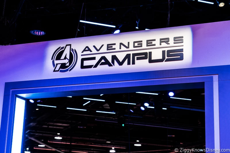 Avengers Campus Sign Disneyland