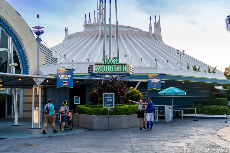 outside Space Mountain Magic Kingdom Park