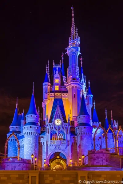 Cinderella Castle at night Disney's Magic Kingdom Park