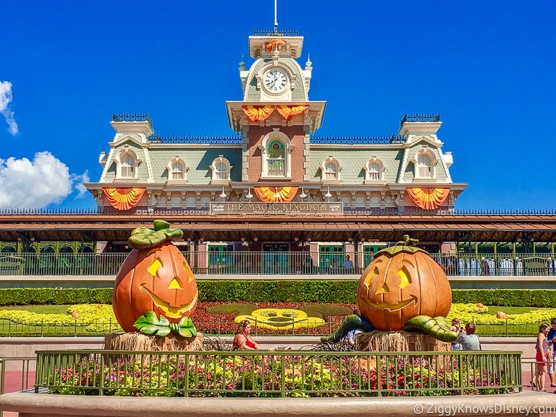 Magic Kingdom entrance in October