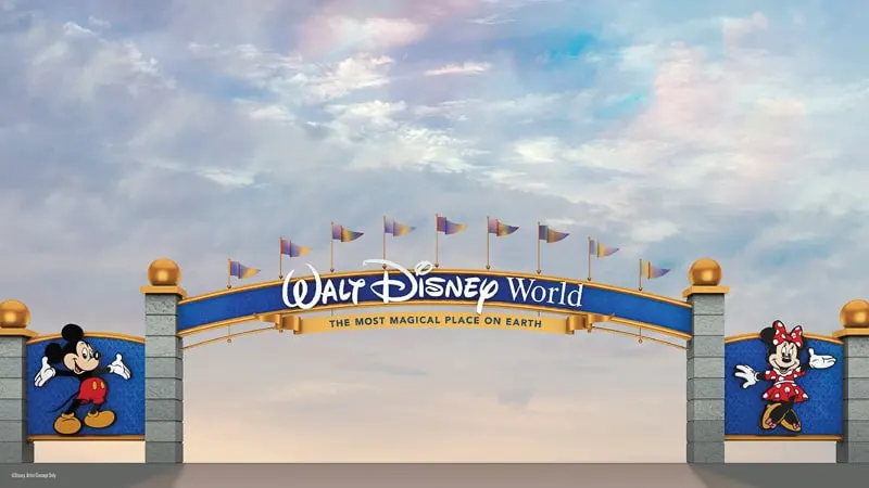 Walt Disney World entrance road sign makeover