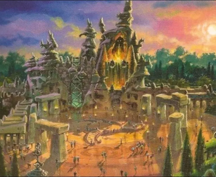 Beastly Kingdom concept art dragon roller coaster