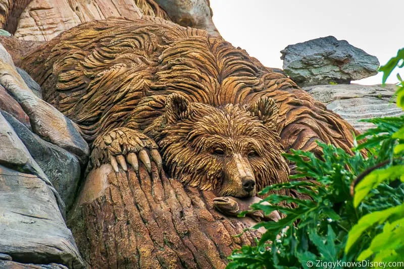 Bear sculpture on Tree of Life