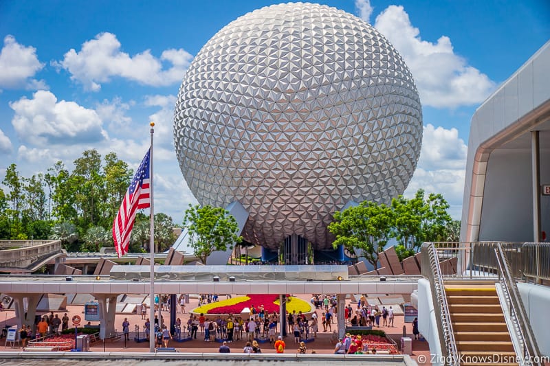 EPCOT entrance and turnstiles