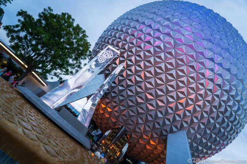 EPCOT entrance and Spaceship Earth