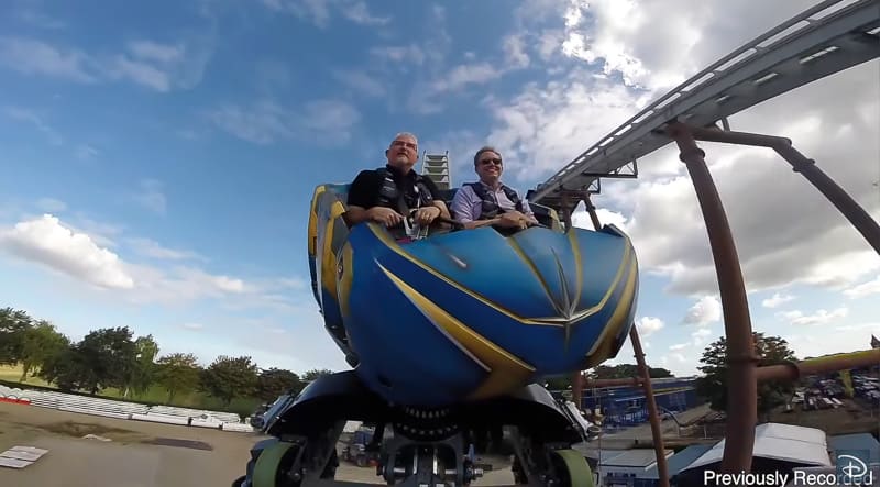 Guardians of the Galaxy Cosmic Rewind ride vehicle testing