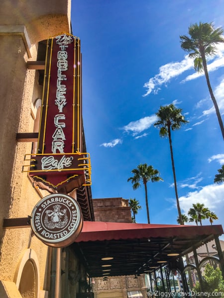 Trolley Car Cafe sign Hollywood Studios