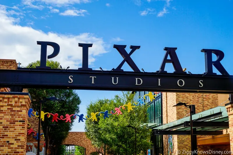 Pixar Studios sign Pixar Place Hollywood Studios