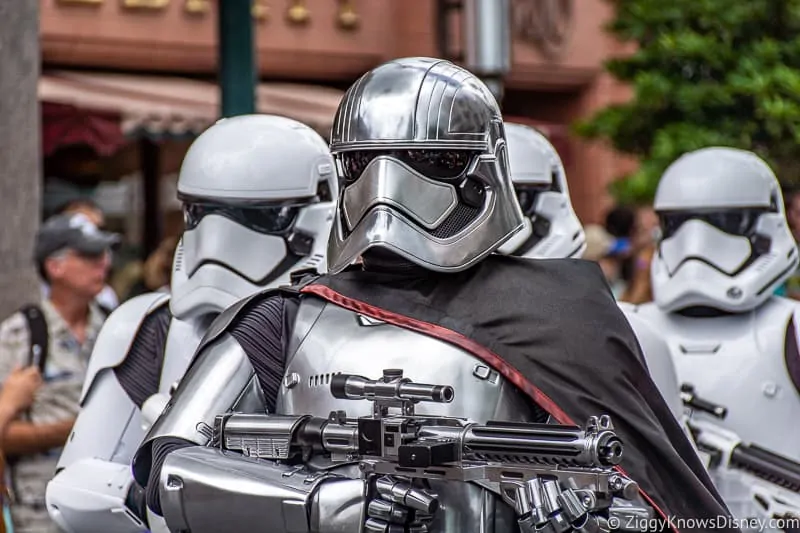 Captain Phasma and stormtroopers at Disney's Hollywood Studios