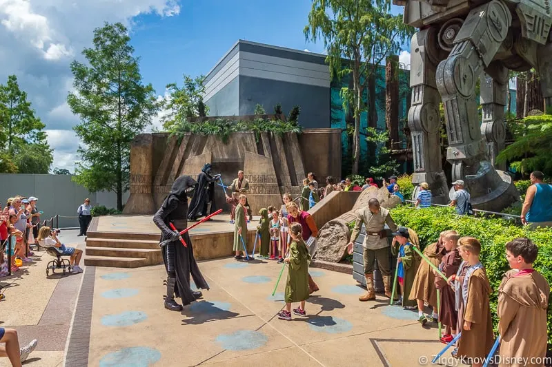 Hollywood Studios stage shows Jedi Training: Trials of the Temple
