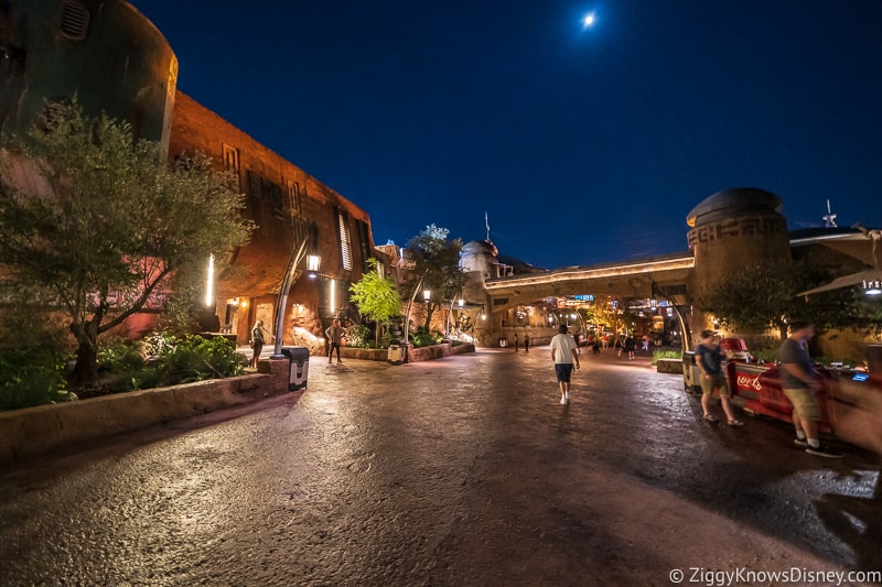 Galaxy's Edge at night