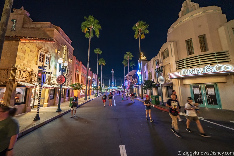 Hollywood Boulevard at night Hollywood Studios