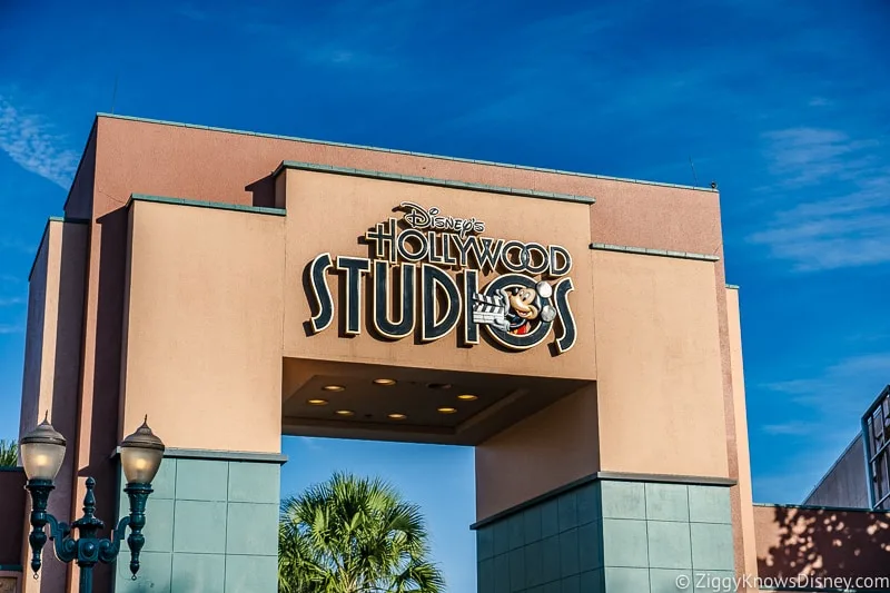 Disney's Hollywood Studios gate and old sign