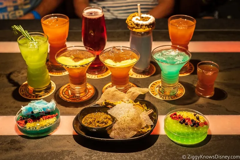 Oga's Cantina drinks and food Galaxy's Edge