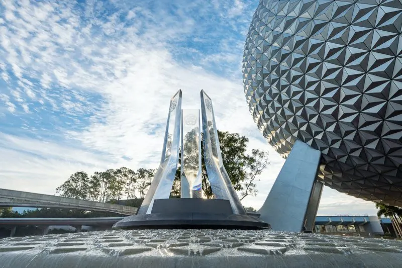 New EPCOT Entrance Fountain