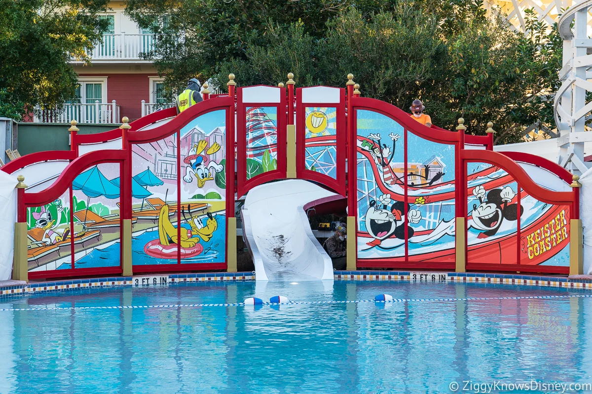 Slide at Luna Park Pool Disney's Boardwalk Inn