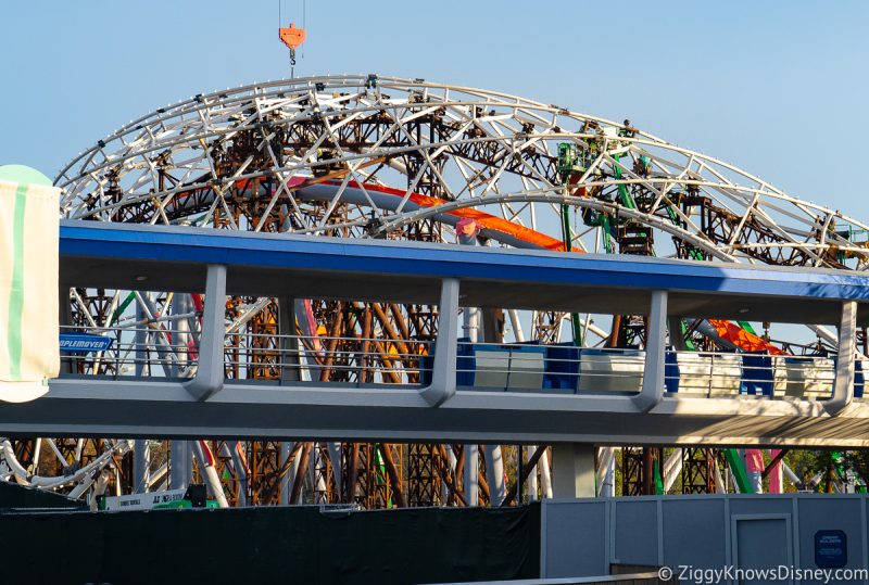 Construction on TRON coaster Magic Kingdom