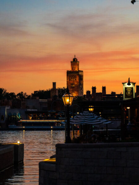 Morocco Pavilion EPCOT sunset