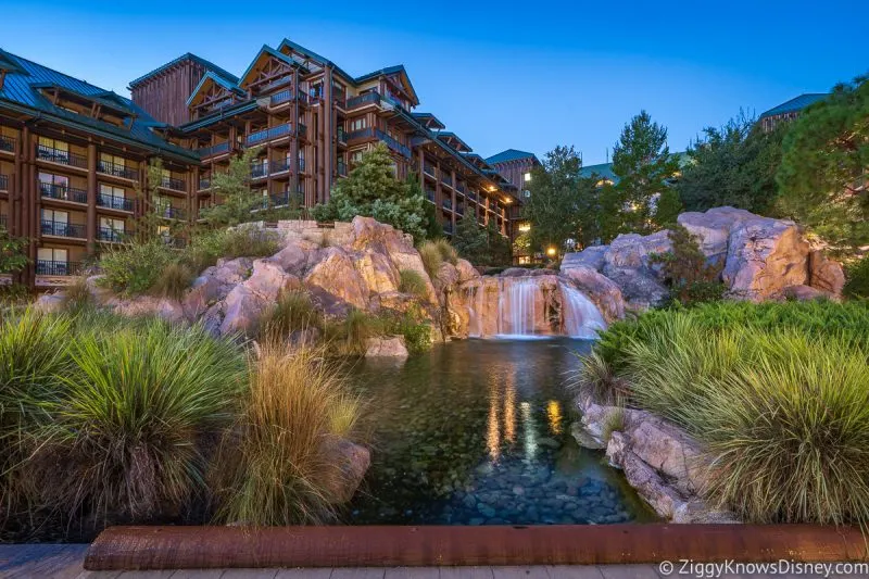 Disney's Wilderness Lodge at sunrise