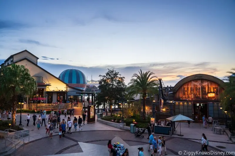 Disney Springs at sunset