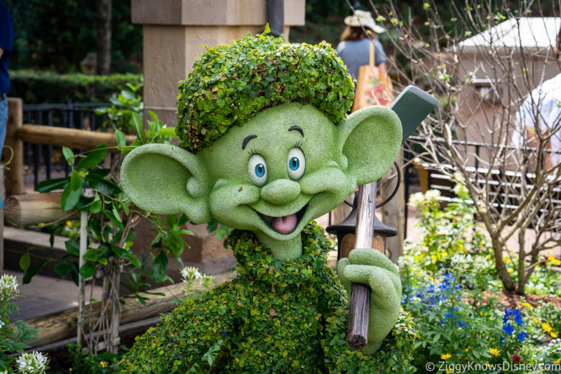 Dopey topiary EPCOT Flower and Garden Festival