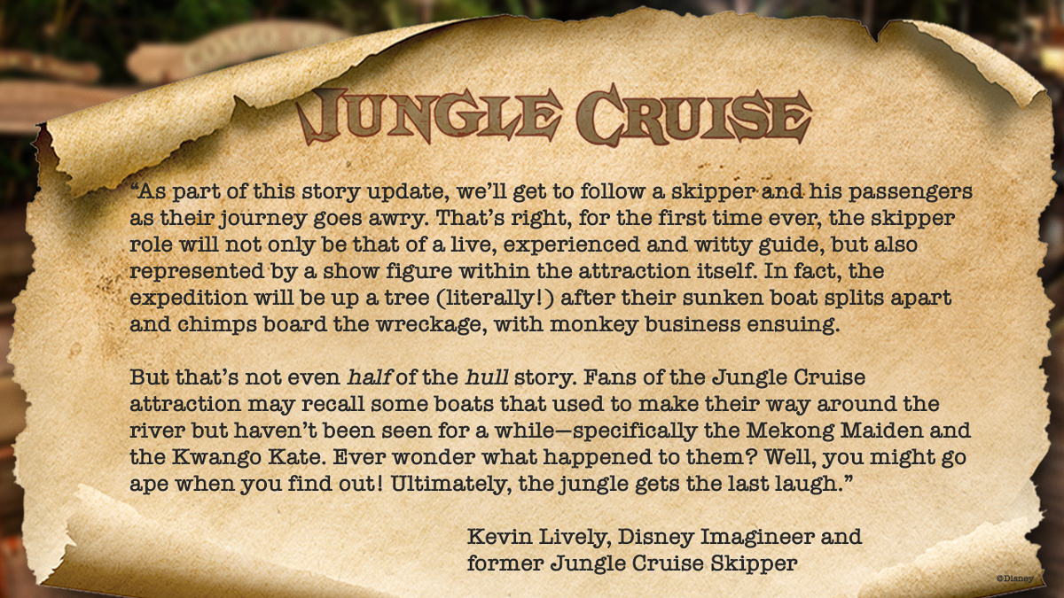 Jungle Cruise Refurbishment 