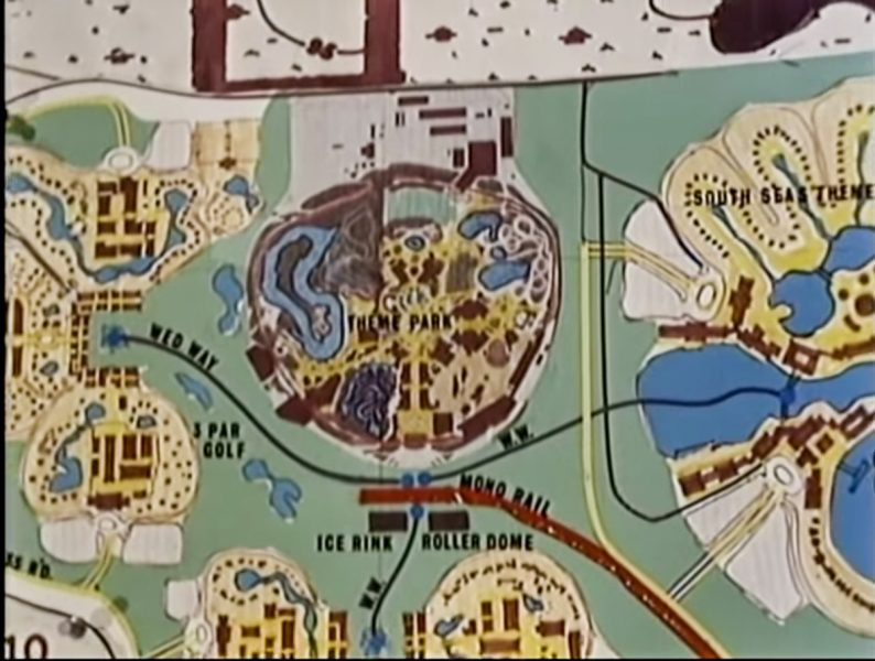 Walt Disney World concept art map