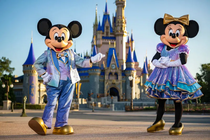 Mickey and Minnie Mouse Walt Disney World 50th Anniversary