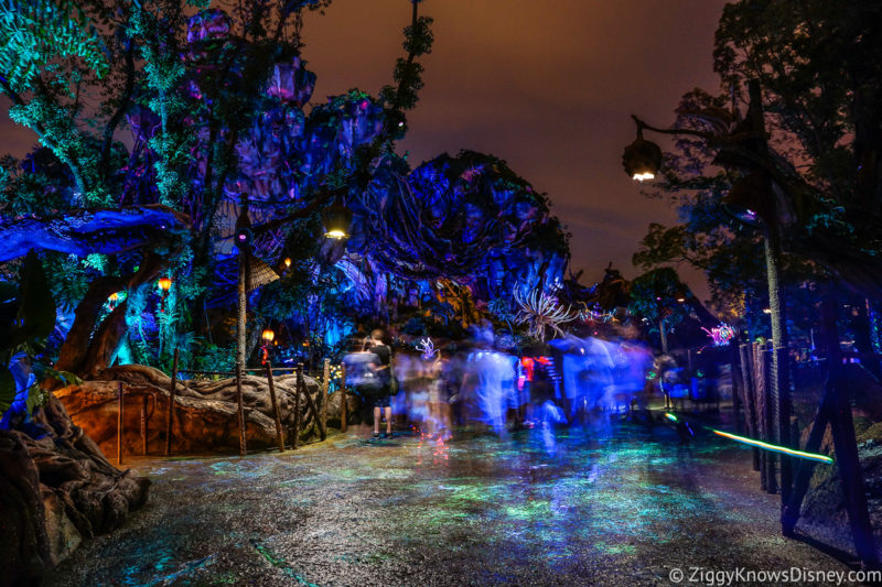 Pandora The World of Avatar at night