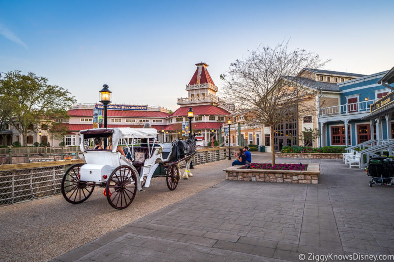 Port Orleans Riverside horse carriage 