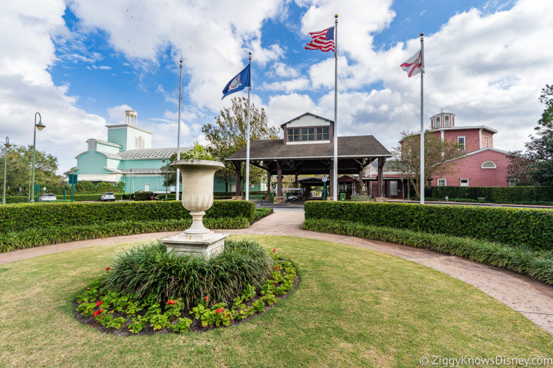 Outside Saratoga Springs Resort Disney World in May