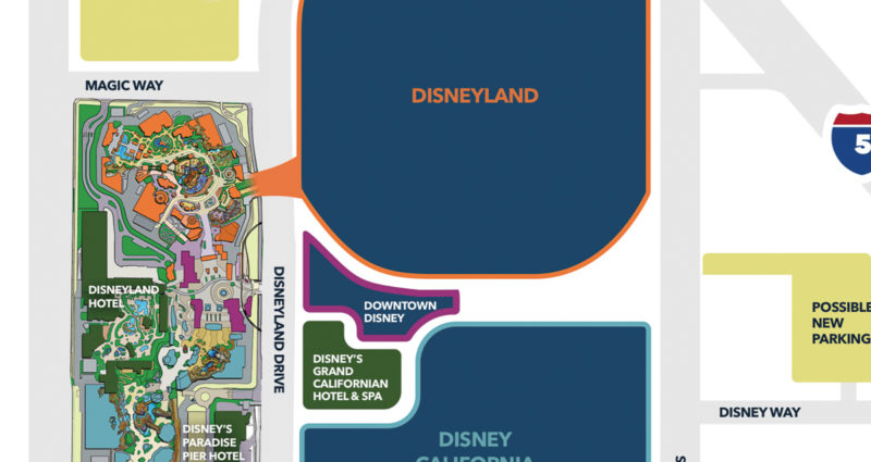 Disneyland Park Expansion map