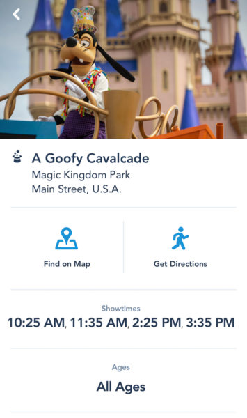 A Goofy Cavalcade showtimes