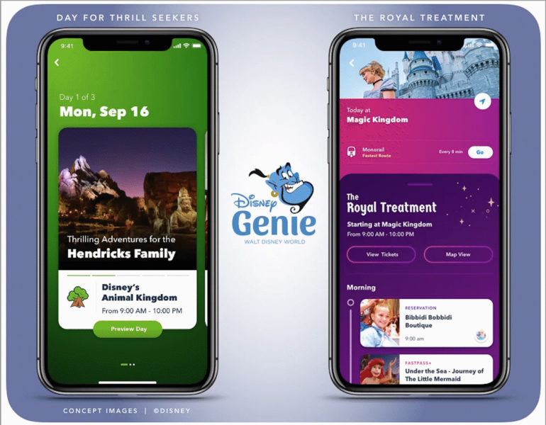 Disney World Disney Genie app