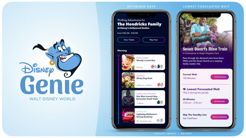 Disney Genie Disney World Planning App