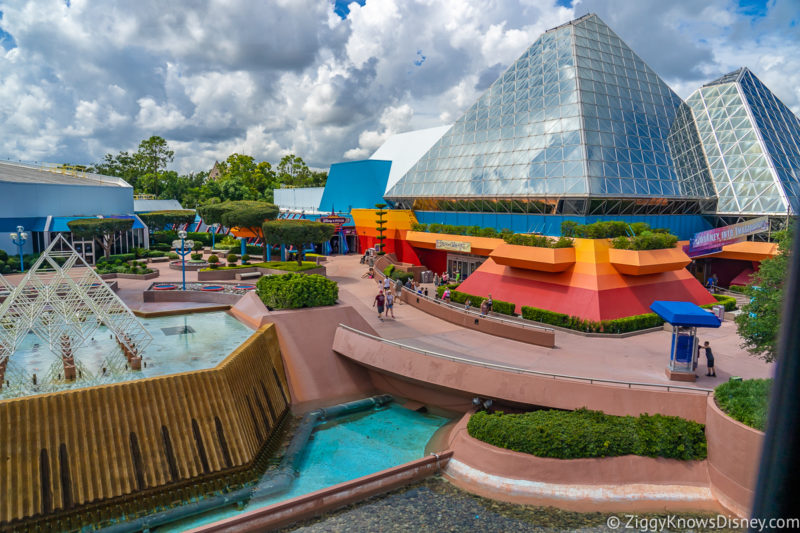 Imagination! pavilion EPCOT from the Monorail