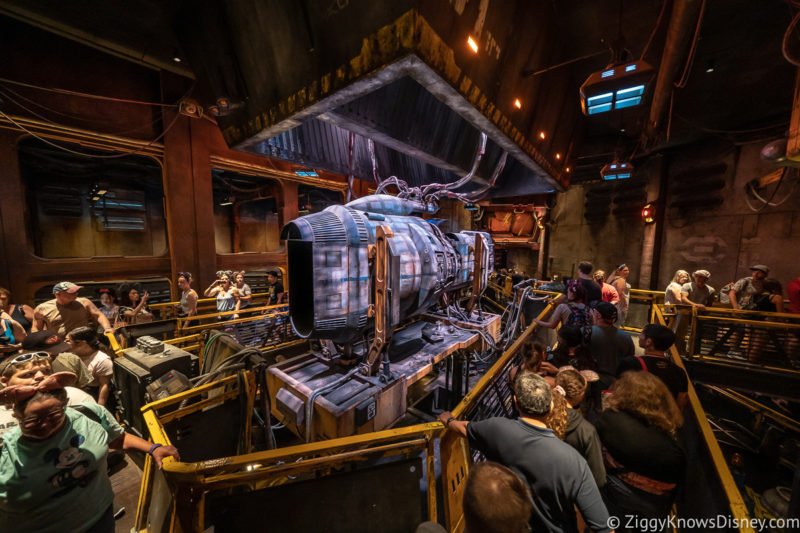 engine in Millennium Falcon Smugglers Run queue