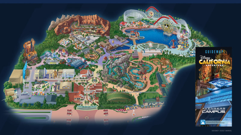 Disney California Adventure Park Map