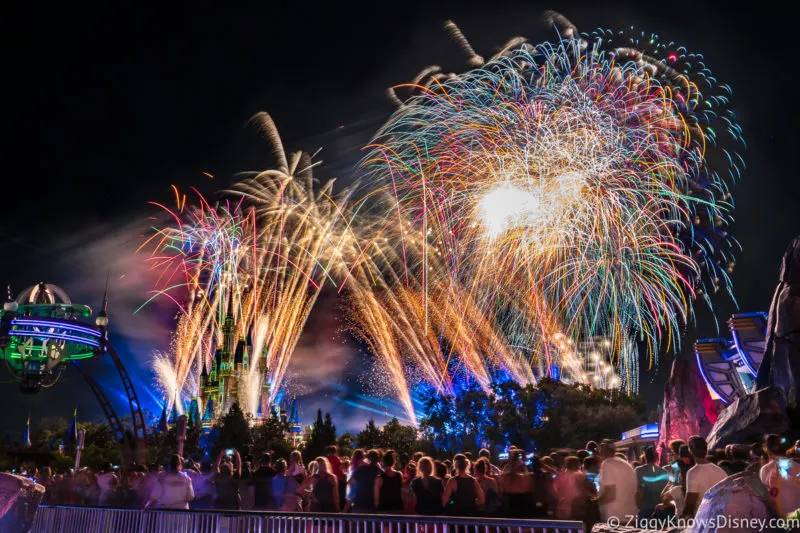 Magic Kingdom Fireworks in July