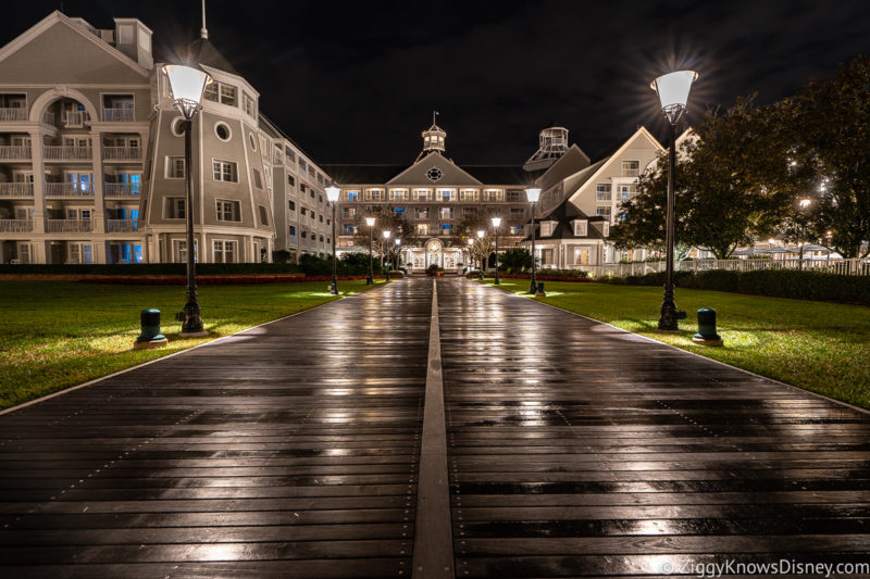 Yacht Club at night Disney World