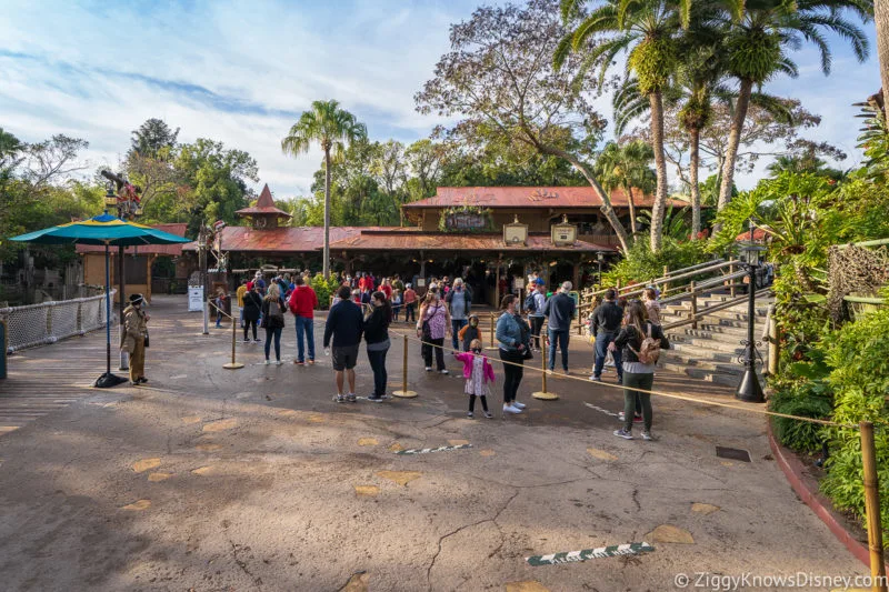 guests in line at Magic Kingdom