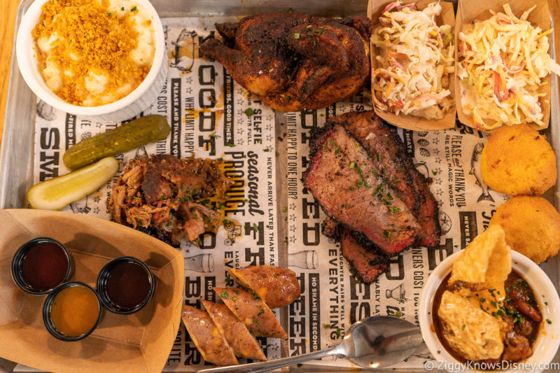 BBQ plate from The Polite Pig Disney Springs