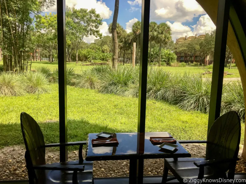 Sanaa window seat with view of savanna