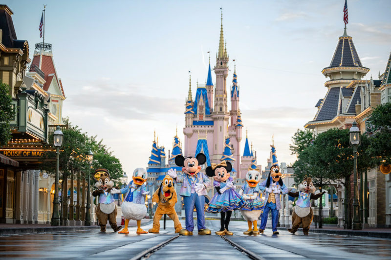 Disney characters for the 50th Anniversary at Disney World