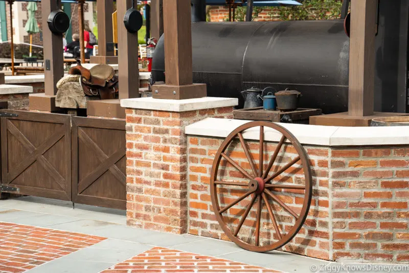 Wheel outside Regal Eagle Smokehouse in EPCOT