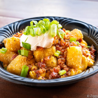 The Friar’s Nook's Buffalo Chicken served on a black plate.
